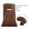 ABH AmazingBeauty Hair Tape in Hair Extensions Real Human Hair Semi-permanent 50g 20pcs Tape in Attached Skin Weft Invisible Seamless Reusable Walnut Brown Color 3 14 Inch