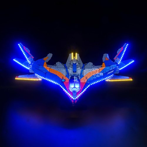 Brickshining LED Lighting Compatible with Lego Guardians of The Galaxy: The Milano 76286, Light Kit Compatible with Lego 76286, Giving Light to Model, NOT Included The Model Set (RC Version)