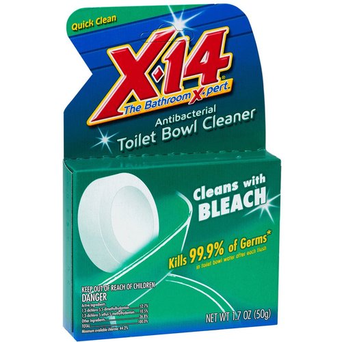 X-14 Bleach Automatic Toilet Bowl Cleaner, 1.7 OZ, 12-Pack