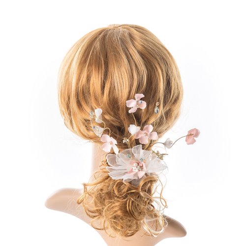 Bridal hair accessory Wedding headpiece for bride Pearl Crystal hair piece Bridal long hair-vine Wedding hair accessory