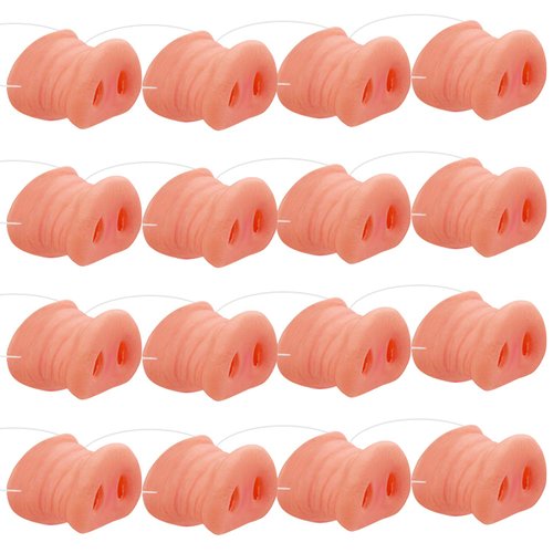 Cotiny 12 Pack Halloween Pig Nose Pig Snout Costume Cosplay Pig Nose with Elastic Band for Halloween Party Supplies