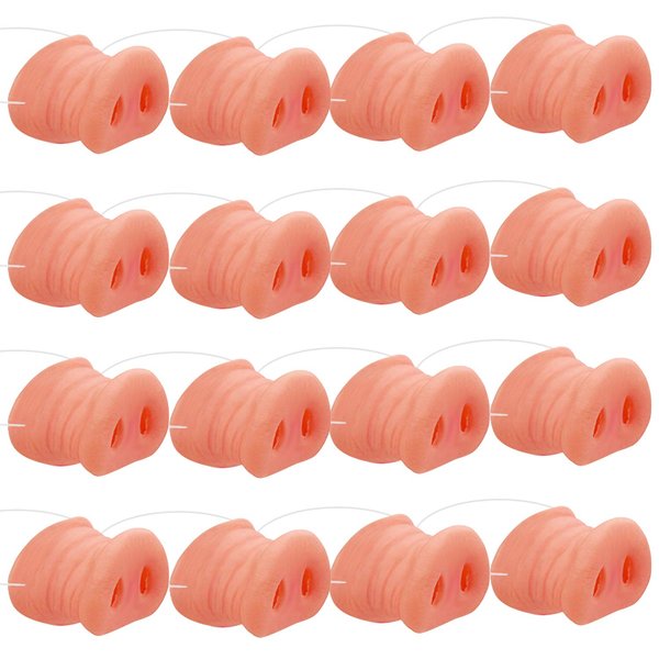 Cotiny 12 Pack Halloween Pig Nose Pig Snout Costume Cosplay Pig Nose with Elastic Band for Halloween Party Supplies