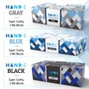 Hand-E Disposable Blue Nitrile Gloves Medium - 100 Count - Kitchen Gloves - Powder Free, Latex Free Medical Exam Gloves with Textured Grip Fingertips - Cleaning, Salon, Painting