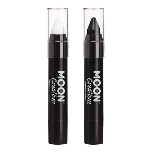 Face Paint Stick / Body Crayon Monochrome Set makeup for the Face & Body by Moon Creations - 0.12oz