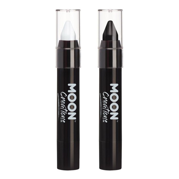 Face Paint Stick / Body Crayon Monochrome Set makeup for the Face & Body by Moon Creations - 0.12oz