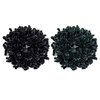 AUEAR, 2 Pack Volumising Hair Scrunchie Hijab Volumizer Headwear Hair Tie Ring Plain Big Hairbands for Women Girls (Black and Gray)