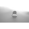 Generic Small mini heart silver metal hair claw clip (Clip quantity: 1 clip)