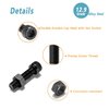 Kadrick Small Metric Screws Suitable for 3D Printer DIY, 400 Pcs M3 Screw and Nut Assortment Hex Socket Head Cap, 12.9 Grade Alloy Steel,Black Zinc Plated
