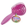 Dompel Hair Brush Pirulito, antistatic bristles, for all hair types, this brush set comes in four delicious scent (Strawberry, Pineapple, Grape, and Green Apple), Model 4018.