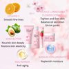 Sakura Facial Skincare Set - Skin Care Set for Women - Beauty & Personal Care - Facial Skin Care Products with Cleanser,Toner,Lip Mask,Essence Cream - Hydrate,Soften,Smooth,Nourish,Moisturize