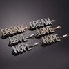 6 Pieces Word Letter Hair Clips Rhinestones Hair Barrettes Crystal Bobby Pins for Women Hair Accessories
