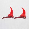 GSHLLO 4 PCS Red Demon Devil Horns Hair Clip Hairpins Barrette Halloween Headwear for Party Decoration