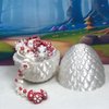 Generic 3D Printed Dragon Mushroom Dragon with Dragon Egg, Articulated 12"" White and RED Dragon, Figurine Fidget Toy, Executive Desk Toy D036