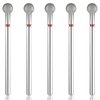 Teaaha 5 PCS Cuticle Bit for Nail Drill 3/32'' Cleaning Ball Head Nail Drill Bits for Gel Nails, Professional Mandrel Nail Drill Bits Electric for Manicures & Pedicure Remove Cuticle Dead Skin Cleaner