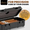 Cigar Caddy 3240 Travel Cigar Humidor, Holds 10 Cigars, Waterproof, Airtight Seal, Crush Proof, Coin Release for Air Pressure