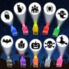 Halloween Party Favors, 40 PCS LED Finger Projector Lights, Halloween Toys for Kids Girls Boys, Glow in The Dark Toys Bulk for Halloween Party Favors Supplies Classroom Prizes Trick or Treat Gifts