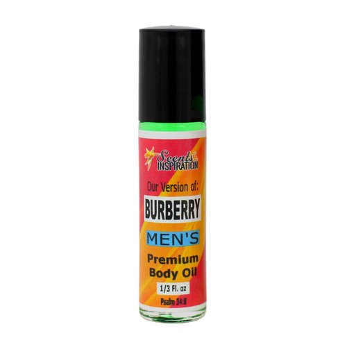 Scents & Inspiration Roll-On Fragrance Oil - Our Version of Burberry for Men | Long Lasting & Alcohol-Free | Travel Size | Men's Fragrance Oil | 1/3 Fl. Oz