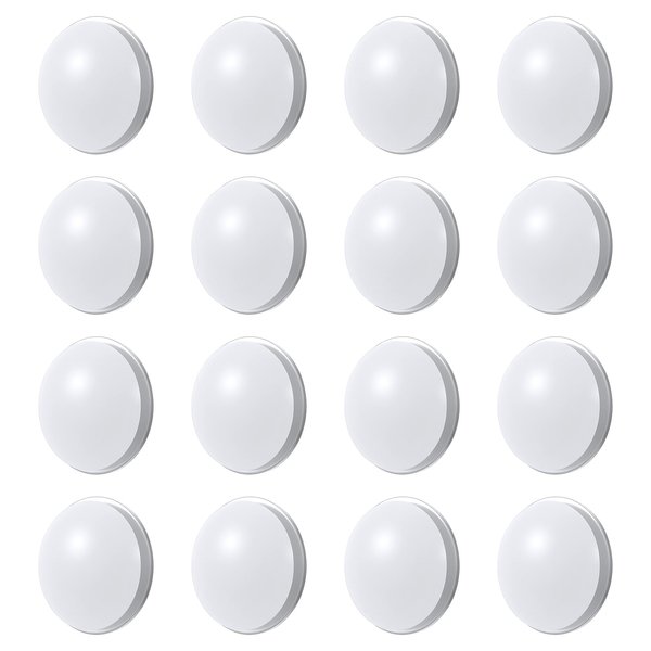 16 Pcs Shower Curtain Weights,Waterproof Shower Curtains Magnets,Heavy Duty Weights for Outdoor Curtains,Magnetic Curtain Weight,Work for Drapery,Tablecloth,Flag(White)