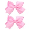 NYFASHION101 Toddlers' Girls' Smooth Grosgrain Ribbon Bow Alligator Clip, Light Pink