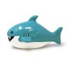 Isaac Jacobs Ceramic Shark Money Bank, Fish Piggy Bank, Ocean or Sea Themed Decoration, Baby Shark, Girls and Boys Room Décor, Kids Cartoon Coin Bank, Fun Gift for Children, Boys (Blue)