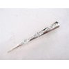 Generic Silver tone metal filigree alligator hair claw clip clamp (Length: 5), 1 Count (Pack of 1)