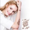 10 Pcs Henna Tattoo Kit Temporary Tattoo Adul Stickers Lace Pattern Fake Tattoos Henna Sticker for Women Girls DIY on Body Face Arms Legs