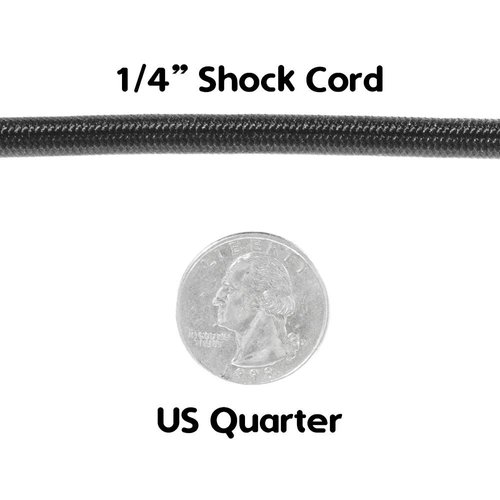 Paracord Planet | 1/4 Inch Elastic Shock Bungee Cord Nylon Crafting Stretch String Rope | Made in the USA | Royal Blue, 100 Feet
