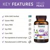 Himalaya Hello Peace, Daily Stress Relief Herbal Supplement, Ashwagandha, Turmeric, Saffron, Eases Nervousness, Relaxation and Calm, Balances Cortisol, Non-GMO, Vegan, 60 Capsules, 30 Day Supply