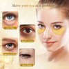 Under Eye Collagen Patch, 24K Gold Anti-Aging Mask, Pads for Puffy Eyes & Bags, Dark Circles and Wrinkles, with Hyaluronic Acid, Hydrogel, Deep Moisturizing Improves elasticity, 30 Pairs