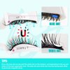 Magnetic Eyelashes with Lash Clusters Applicator Fluffy Magnetic False Lashes Kit Wispy Reusable Cluster Eyelash Extensions with Magnets No Lashes Glue or Liner Needed(1 Pairs-Dense)