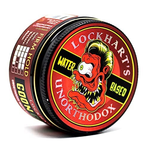 Lockhart's Unorthodox Water-Based Goon Grease Firm Hold Hair Pomade, High Shine (3.7 oz.)