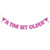 Fulmoon Pre Strung A Tini Bit Older Banner Glitter Martini Party Decorations Martini Bar Party Decorations Birthday Banner for Women (Hot Pink)