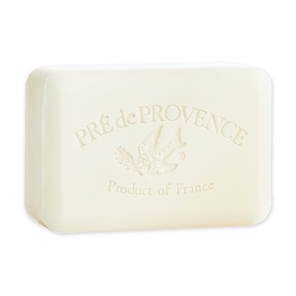 Pre de Provence Artisanal French Moisturizing Soap Bar, Shea Butter Enriched, Quad Milled for Long Lasting Rich Smooth Lather, 8.8 Ounce, Milk