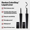 Revlon ColorStay Liquid Eyeliner, Waterproof, Smudgeproof, Longwear Intense Eye Makeup with Fine Tip, Ophthalmologist Tested, Black Brown (252)