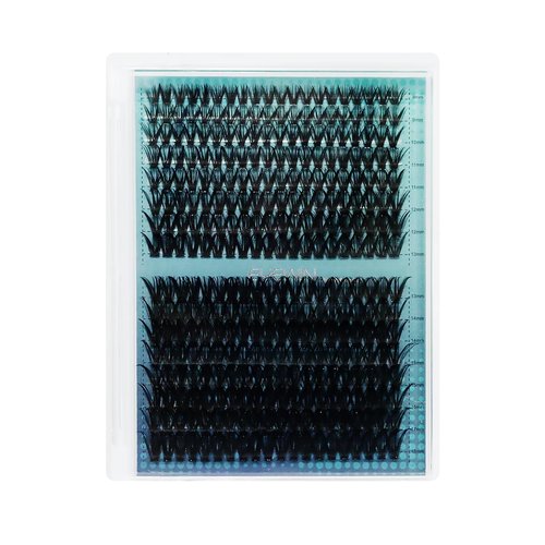 Lash Clusters DIY EyeLash Extension 320PCS, 0.07 C Curl 8-18MIX 40D Curl Wispy Fluffy Cluster Lashes Extension, Individual DIY Single Lashes Cluster Extensions for Eyelash Extensions Beginners