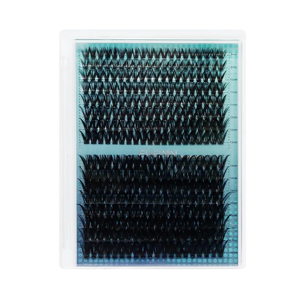 Lash Clusters DIY EyeLash Extension 320PCS, 0.07 C Curl 8-18MIX 40D Curl Wispy Fluffy Cluster Lashes Extension, Individual DIY Single Lashes Cluster Extensions for Eyelash Extensions Beginners