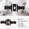 Probrico Interior Oil Rubbed Bronze Door Handle, Wave Style Passage Door Handles, Keyless Door Levers Lockset for Closet and Hallway (1 Pack, Modern)