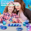 HFCHUPIN 24 Pack Galaxy Mermaid Slime Kit,Party Favors for Kids,Non Sticky, Stress & Anxiety Relief, Super Soft Sludge Toy,Easter Basket Stuffers,Birthday Gifts for Girl and Boys