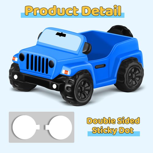 Jeep for Rubber Ducks, 3.5 Inch Jeep Toy Match Most 2 in Rubber Ducks, Jeep Toy for Jeep Dashboard Decorations Accessory Jeep Duck Collection Valentines Birthday Gifts (Blue)