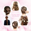 Yolev 8 Pieces U-shaped French Hair Pins Metal Chignon Hair Pins Acetate 2 Prong Bun Updo Hair Fork Hair Sticks Hairstyle Accessories for Women