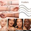 Eyebrow Pencil,Waterproof Brow Pen with Micro-Fork Tip,Smudgeproof Long Lasting Fine Sketch Microblading Pen，Natural Looking Eye Makeup Eyebrow Pen-01#Light coffee color