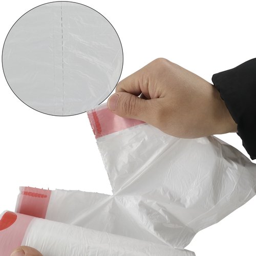 Doryh 2.5 Gallon White Drawstring Trash Bags, 2 Rolls/120 Counts