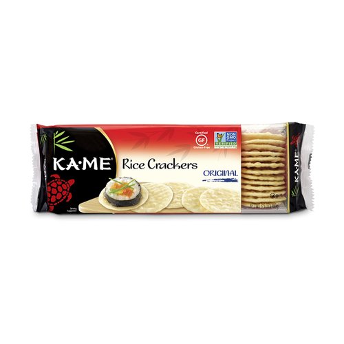 Ka-Me Gluten Free Rice Crackers, Original, 3.5 Ounce
