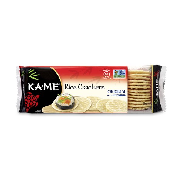 Ka-Me Gluten Free Rice Crackers, Original, 3.5 Ounce