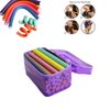 Pinkiou Hair Curlers Rollers Flexi Rods 42 Pack Twist-flex Rods 7 Sizes Flex Rods for Hair with Bag Flexi Hair Roller Set Hair Foam Curler