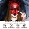 Go Ho Red Face Paint Stick,Water Based Cream Red Body Paint Washable,Face Paint Kit Full Covers Oil-Free,Halloween Cosplay SFX Red Devil Clown Makeup