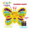 Preschool ABC Learning Toy, Interactive Educational Butterfly Toy for Toddlers, Animal Sounds & Music, Early Development See and Say Baby Toys for 3 Year Old Boys & Girls