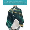 Marble Emerald Green Barber Cape - Salon Hair Cutting Cape for Women,Men,Kids,Adults,Modern Abstract Gold Art Haircut Cape with Adjustable Elastic Neckline Hairdressing Stylist Cape Gown Accessories