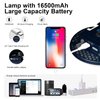 IODOO 16500mAh 3000LM 3000K 6000K Flashlight Portable LED Camping Lantern Rechargeable Light 60W with Magnet IP65 Waterproof Tent Light Power Failure Emergency Survival Kits for Fathers Day Gift