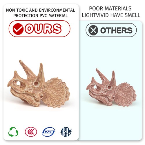 Fantarea Ancient Animal Dinosaur Head Skeleton Fossil Assorted Bones Playsets 33 PCS Action Figures Model Desktop Decoration Collection Party Favors Toys for Boys Girls Kids